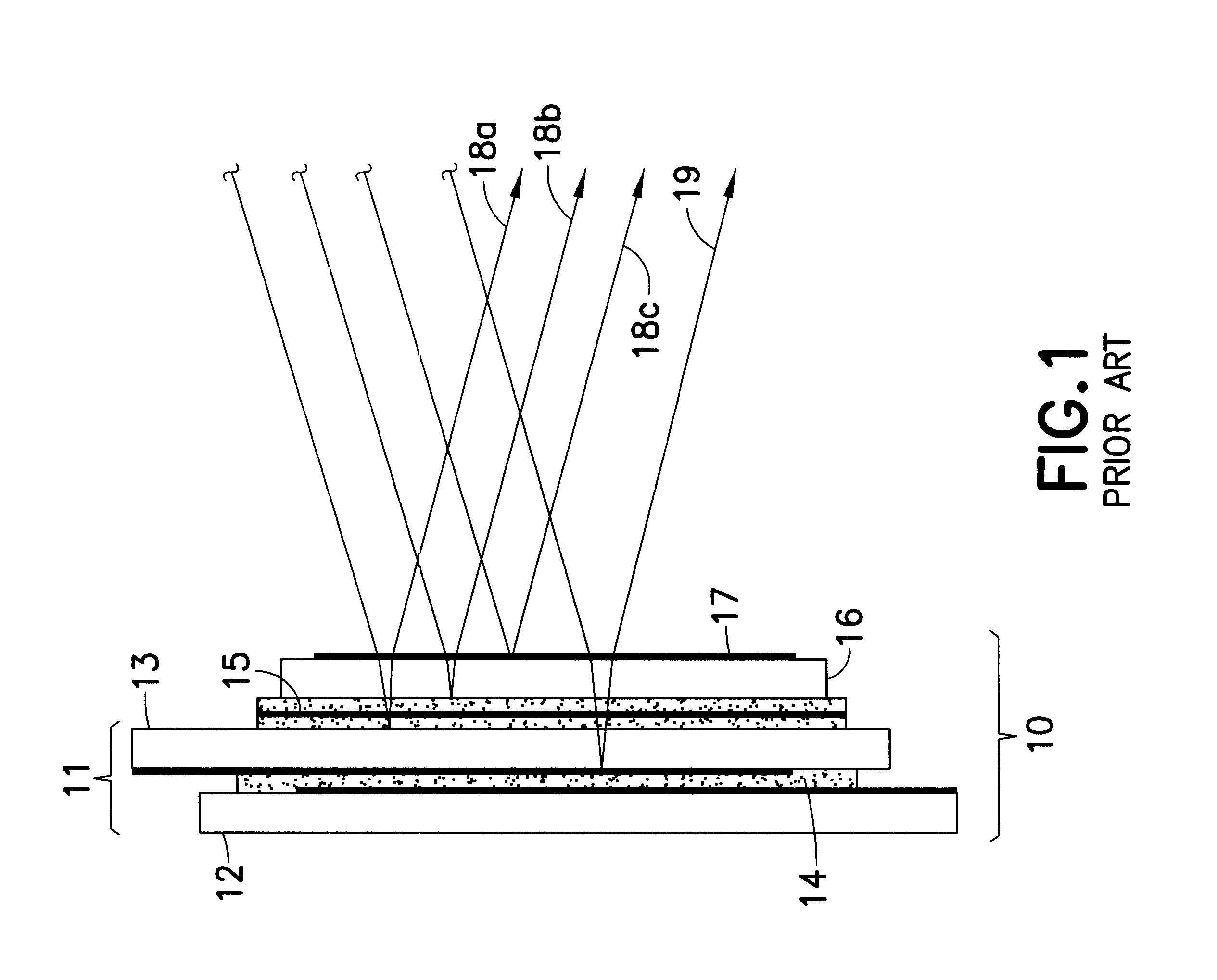 Liquid crystal cell for use in coherent beams