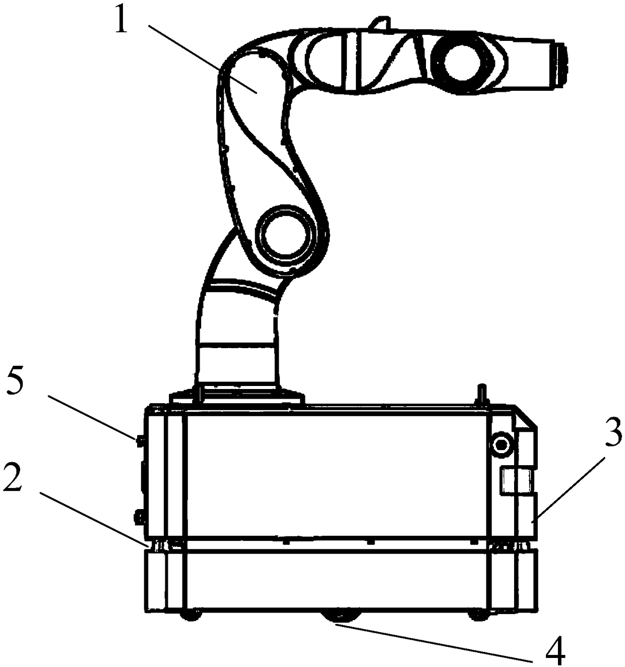 Material carrying and moving composite robot