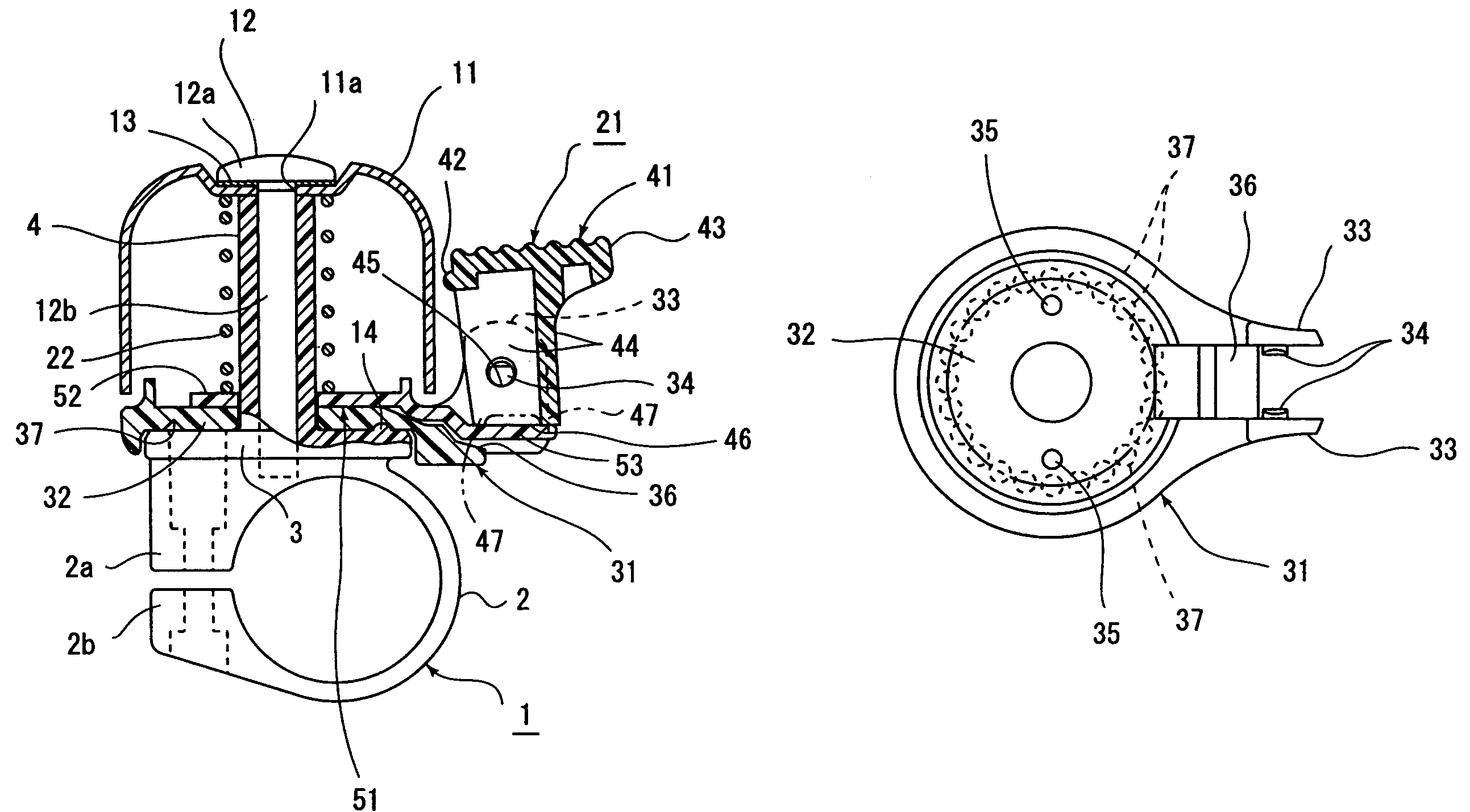 Striker mechanism for bell unit