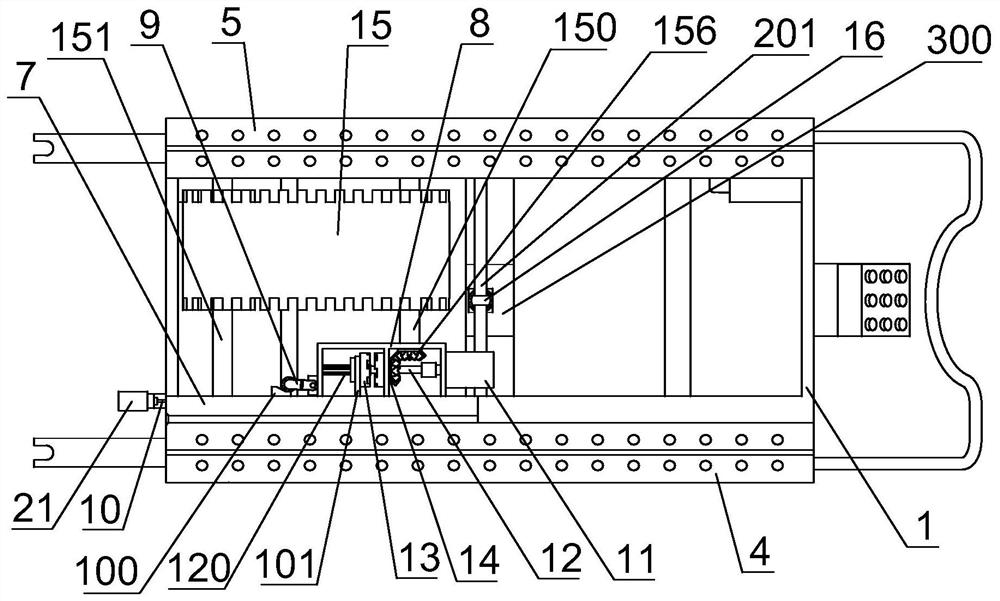 Green belt parking and vehicle moving device