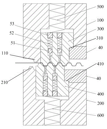 Punch forming method and punch forming die for corrugated metal foil