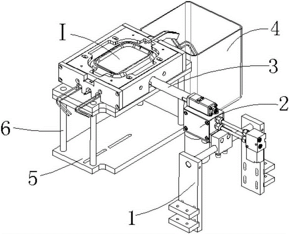 An automatic glue spraying mechanism