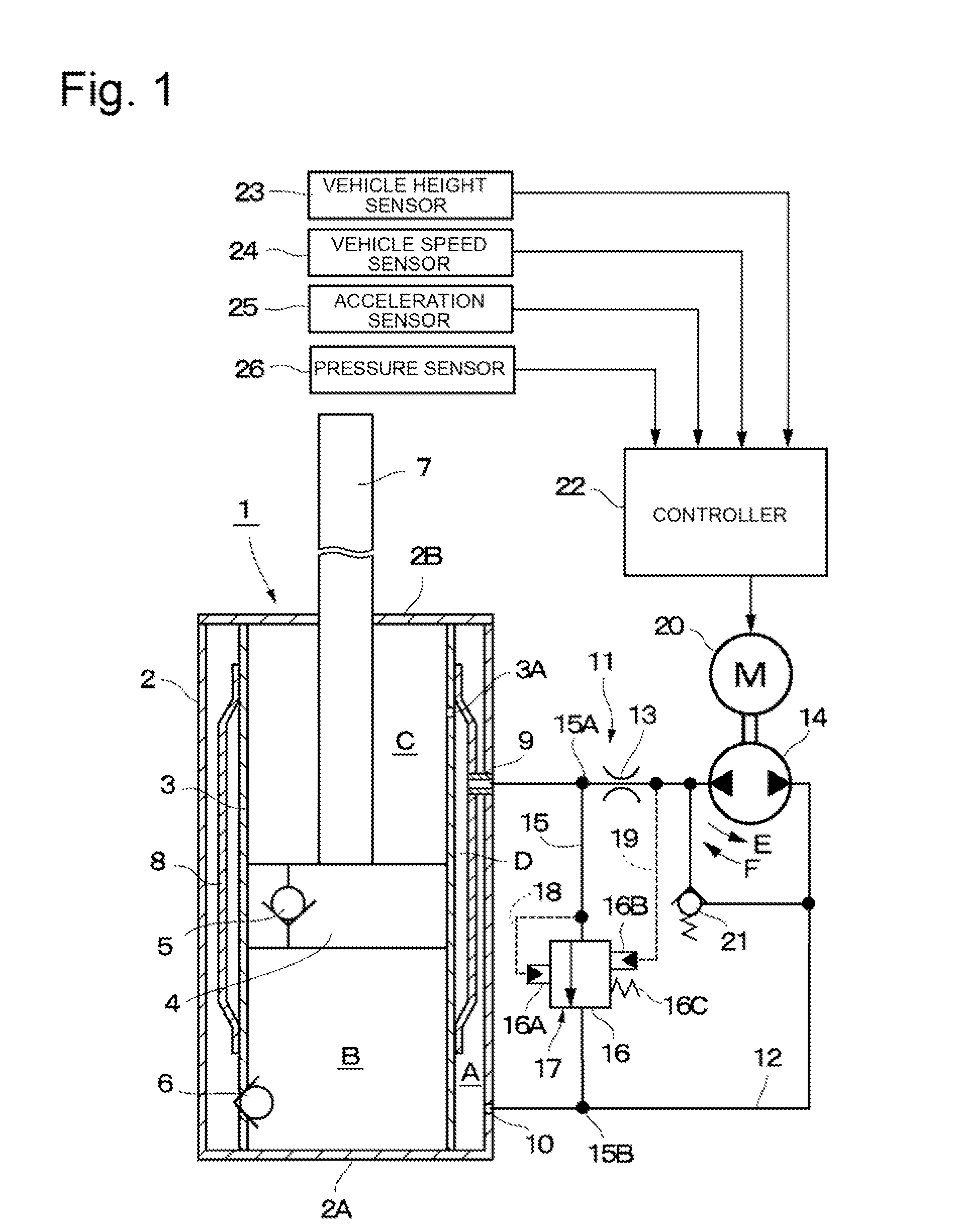 Shock absorber and suspension apparatus