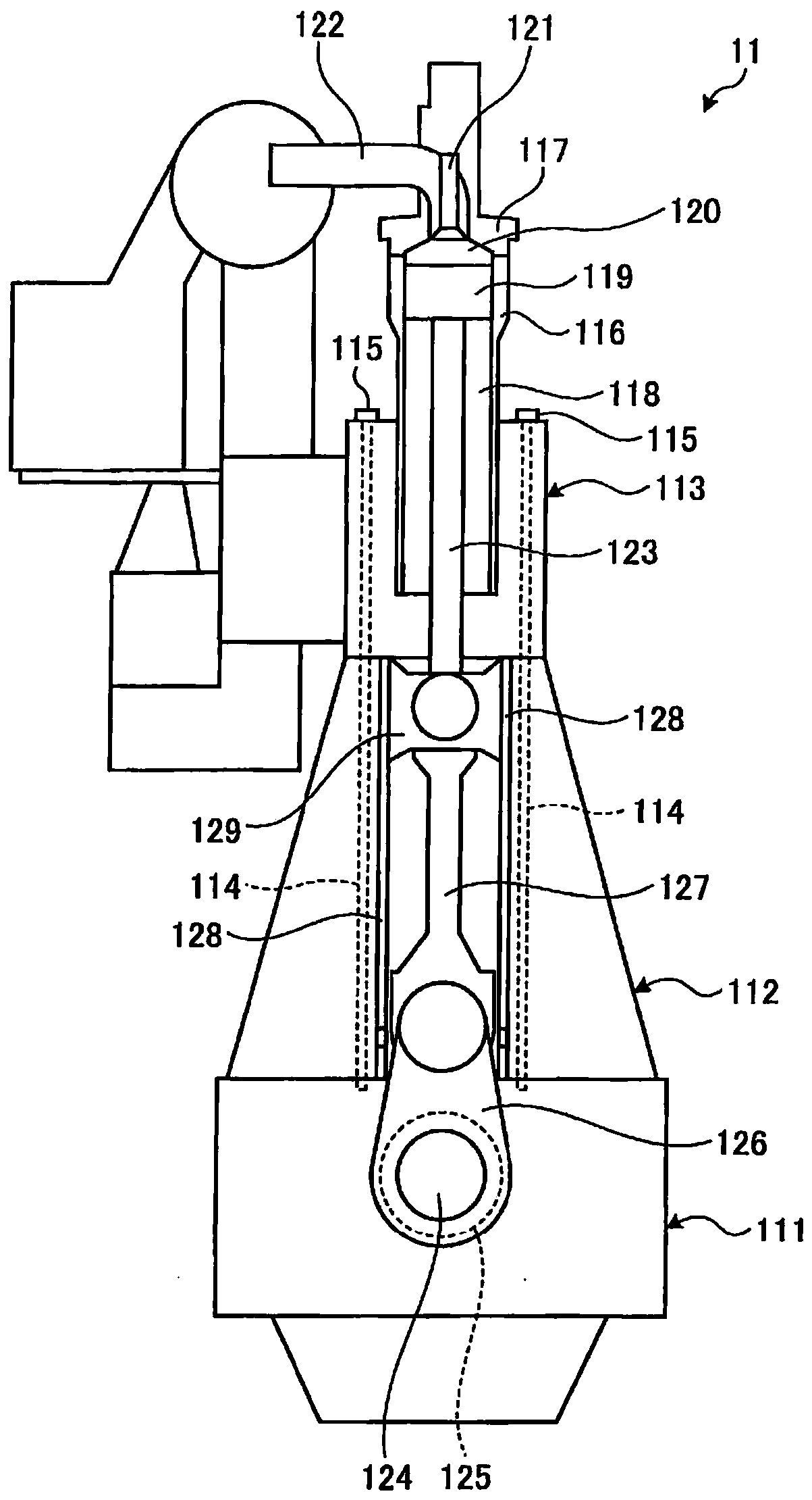 Marine diesel engine