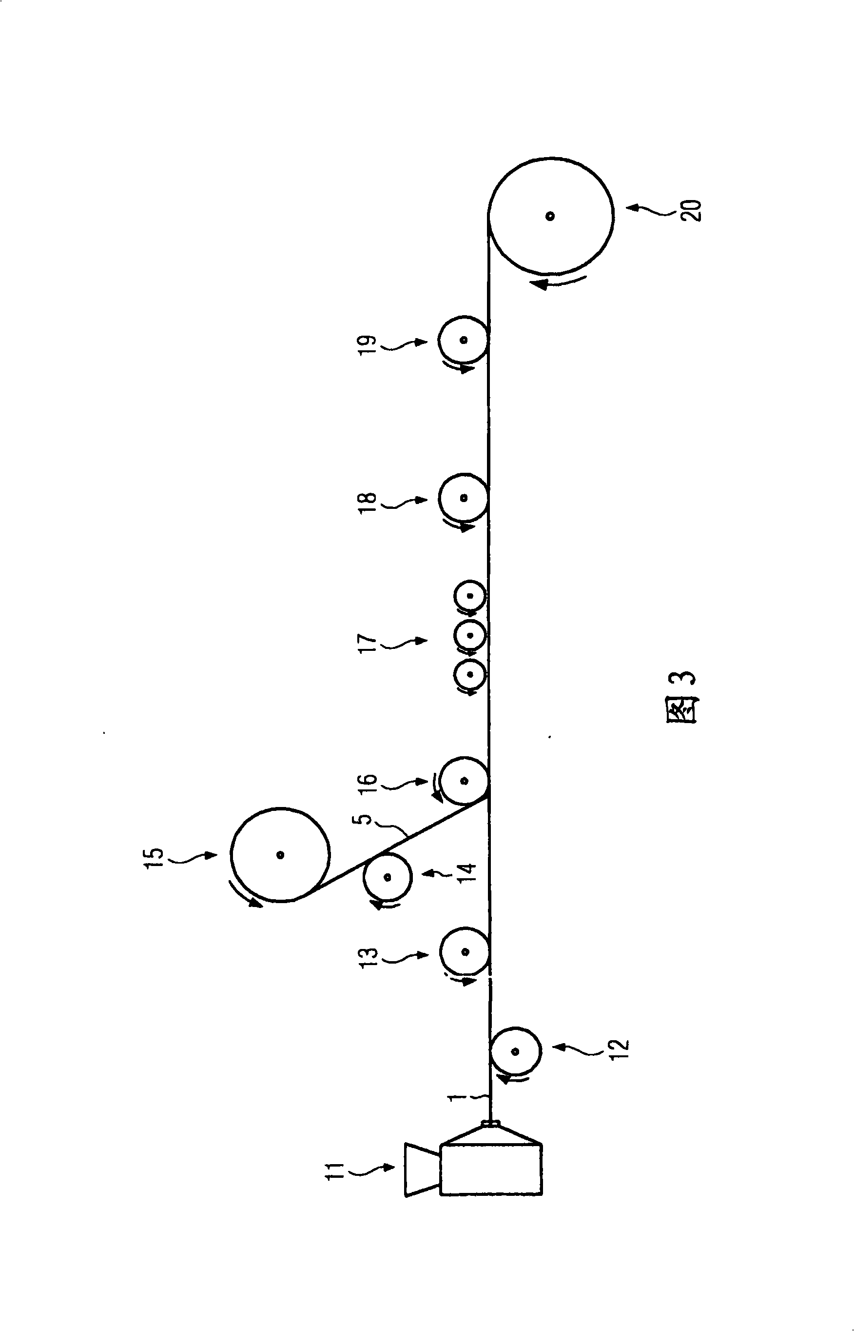 Process for production of a profile strip