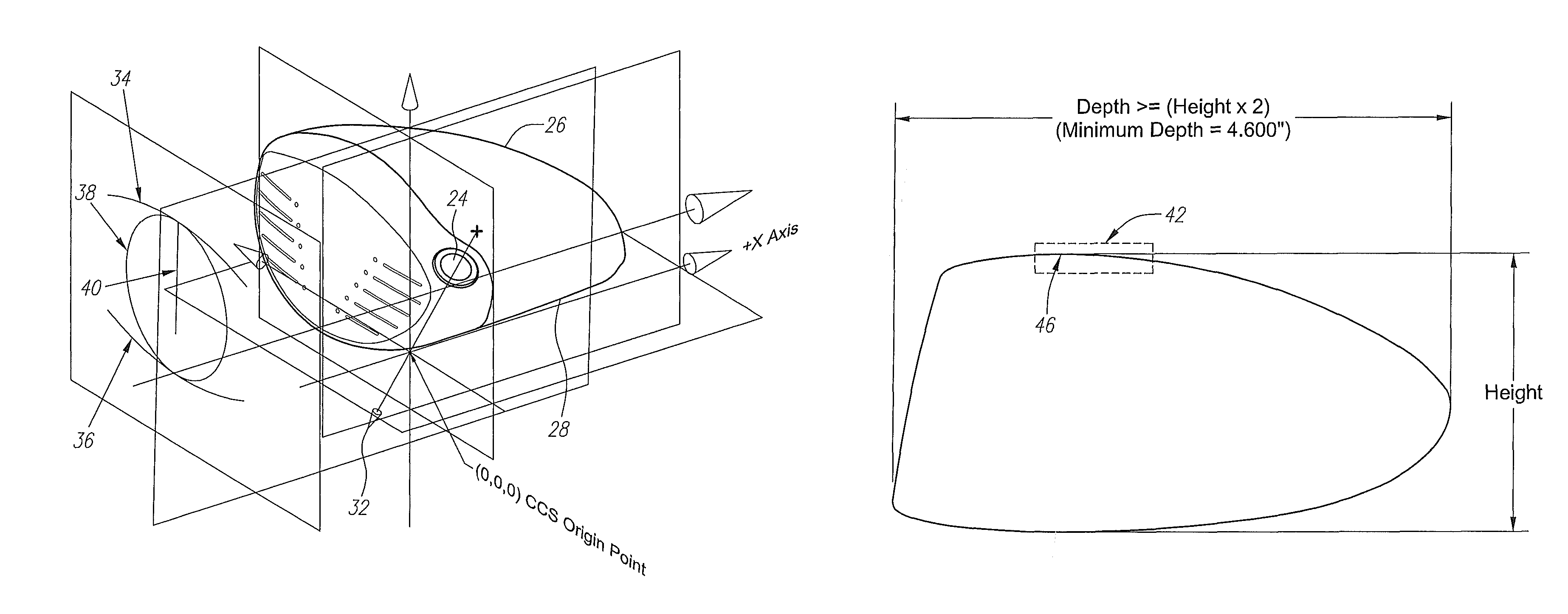 Golf club head with improved aerodynamic characteristics