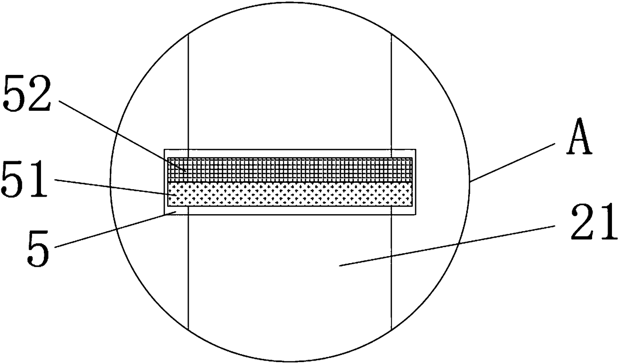 Exhaust gas treatment device for food processing equipment