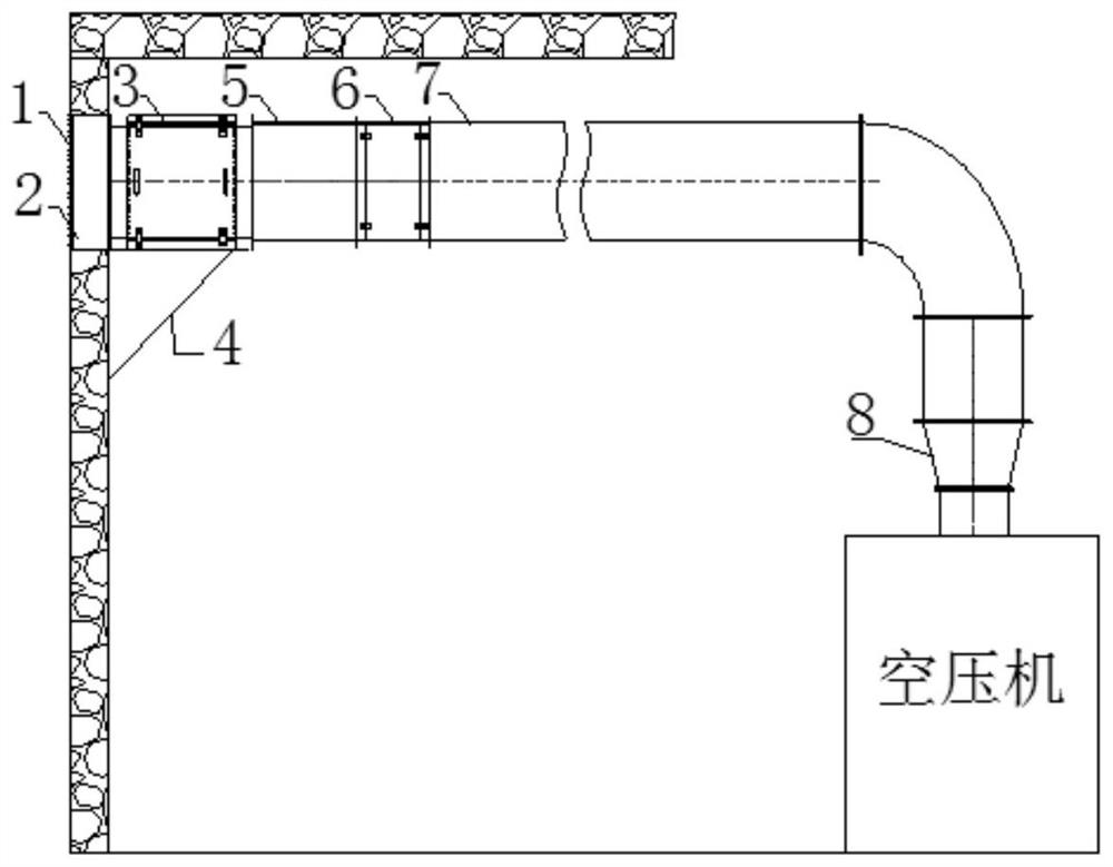 Independent air supply system of air compressor