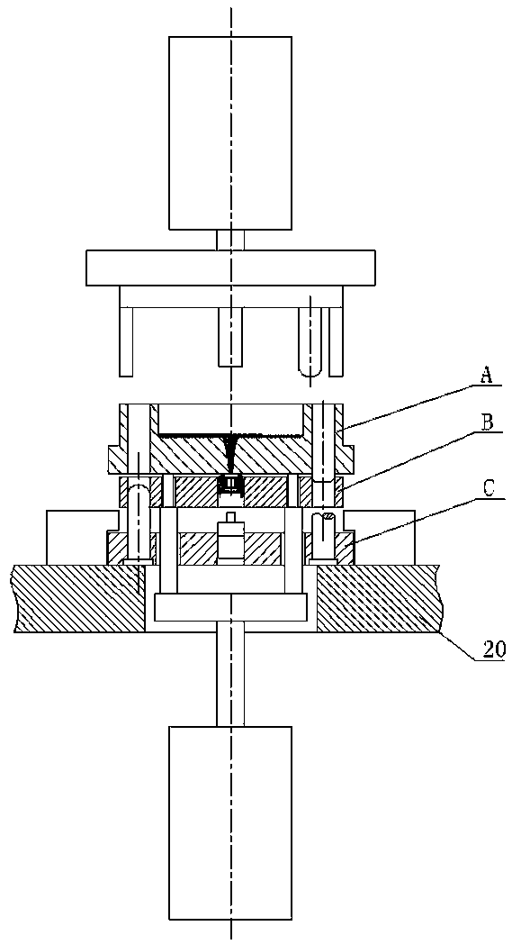 Automatic injection-compression process of commutator