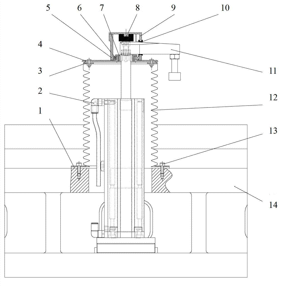 Rotary pendulum protective device of automatic air cylinder