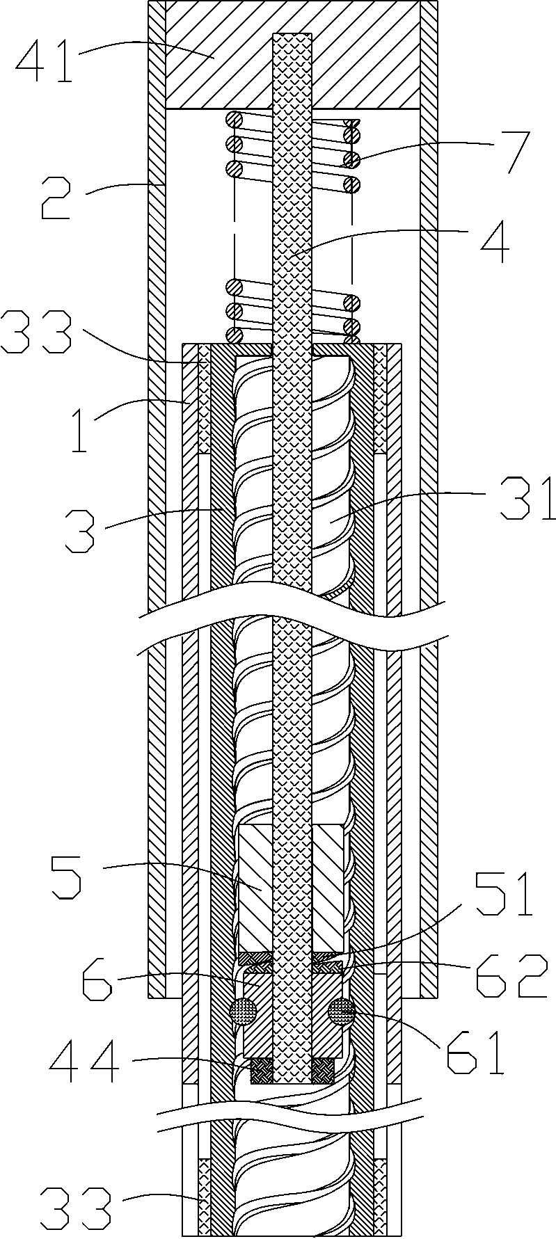 Manually-pressed type rotating mop rod