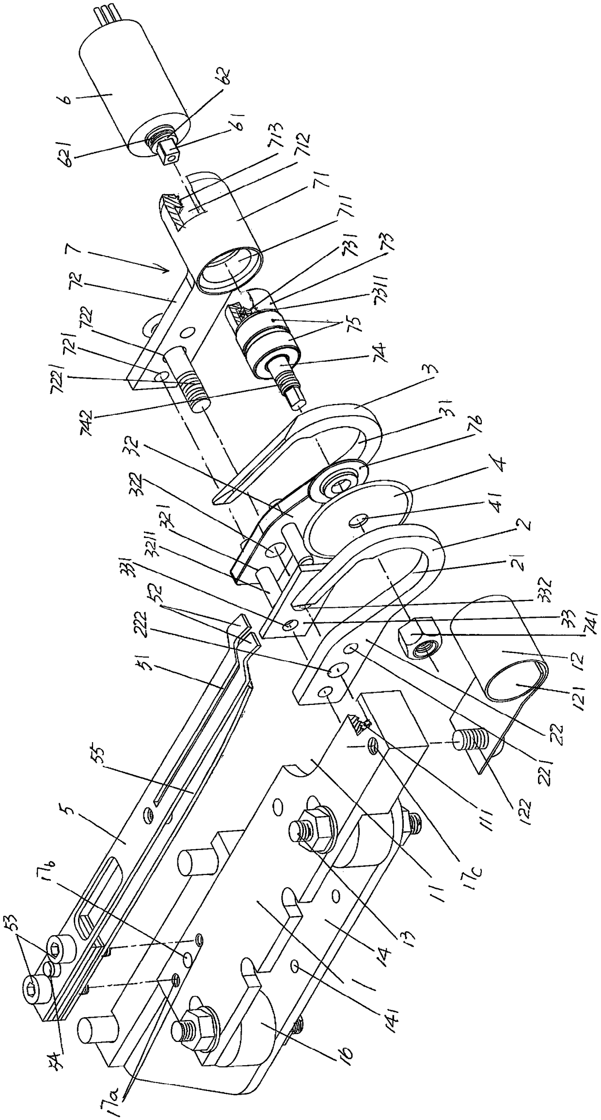 Weft yarn cutting device for rapier loom