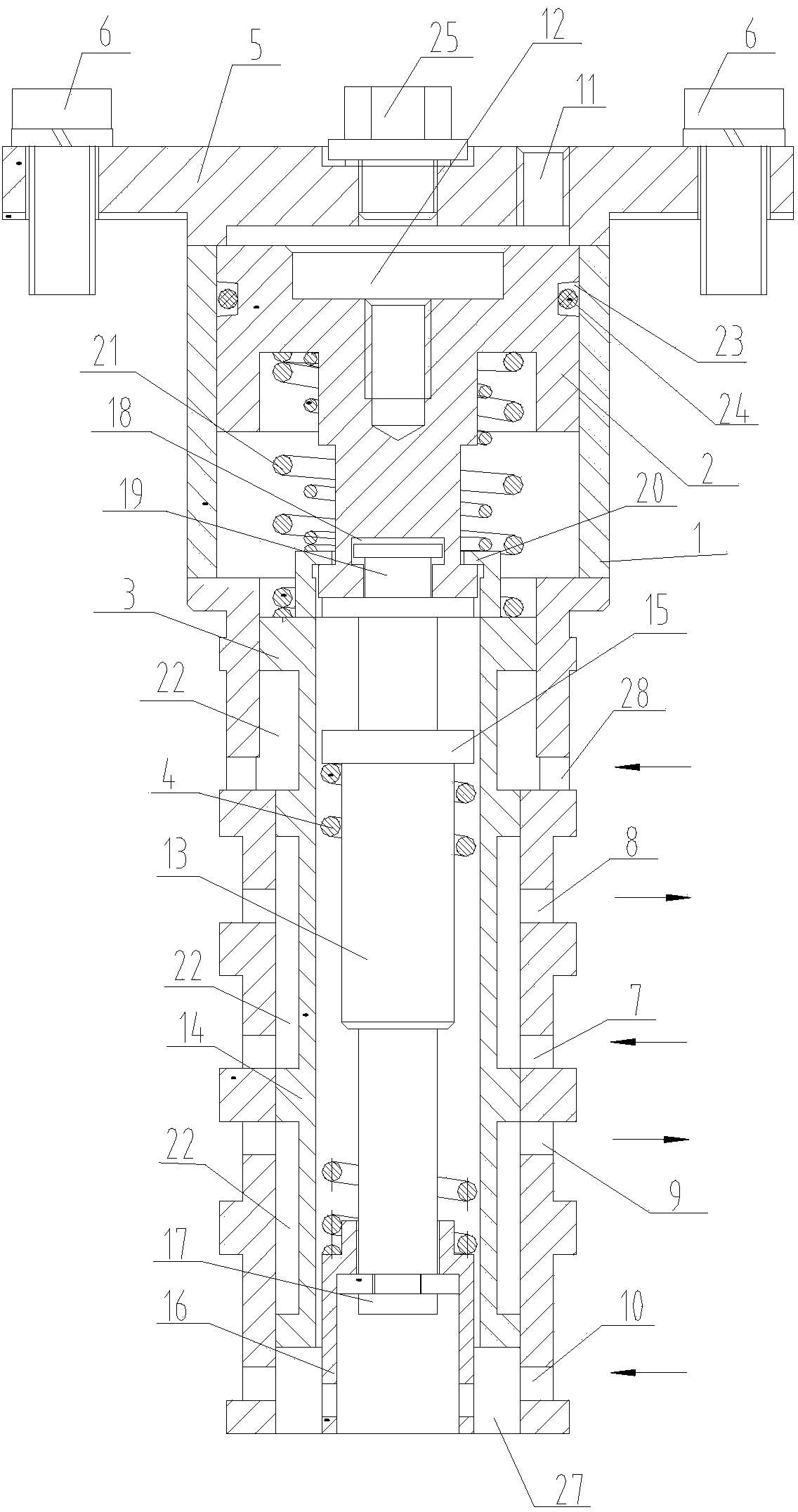 Oil charge and discharge control valve for coupler