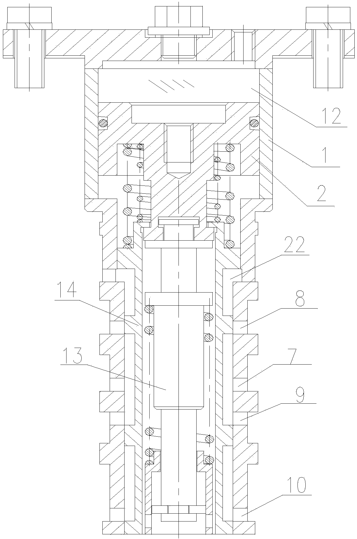 Oil charge and discharge control valve for coupler