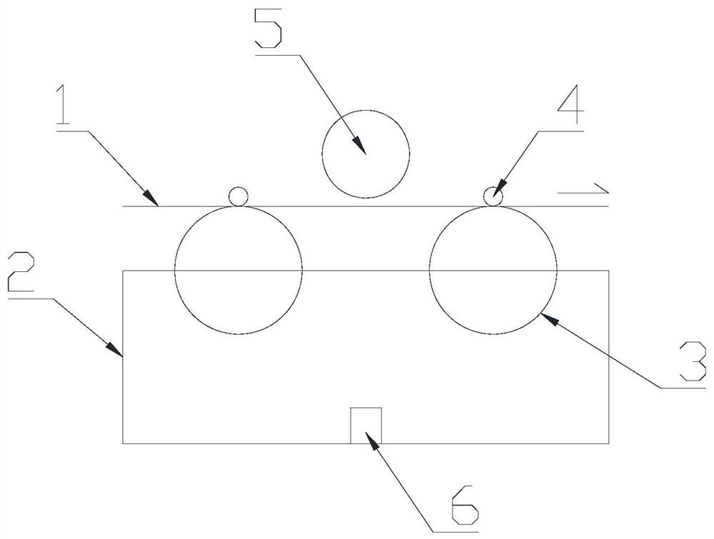 Caching device and caching method in roll package