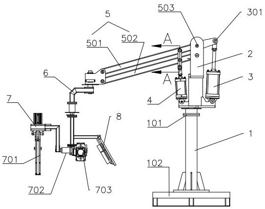 Power-assisted manipulator capable of rotatably clamping