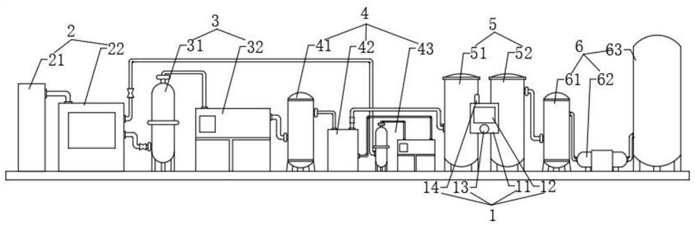 A pressure swing adsorption nitrogen production equipment