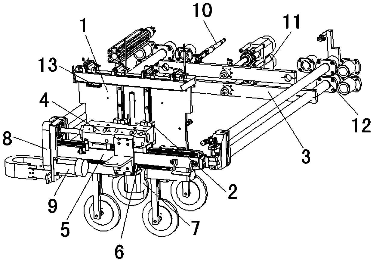 Adhesive tape wrapping mechanism