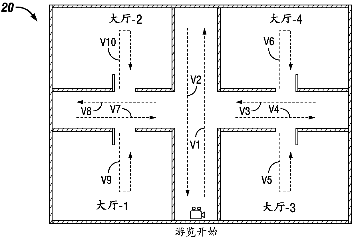 System and method for interactive 360 video playback based on user location