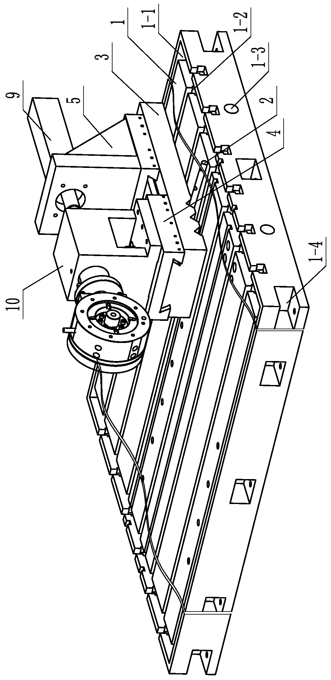 Radial loading device of multifunctional bearing testing machine