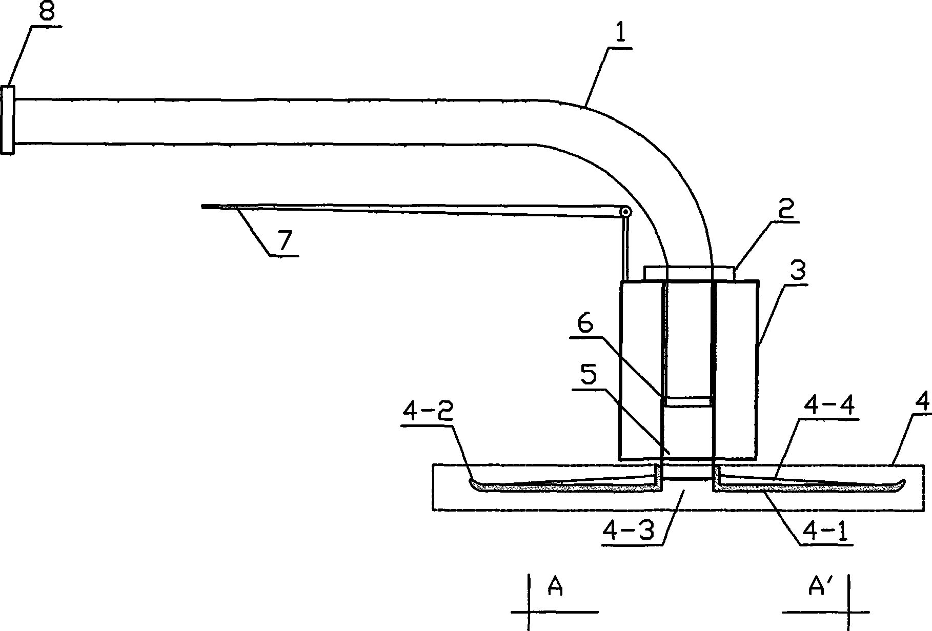 Handhold rotating circular tray type automatic outside rendering machine