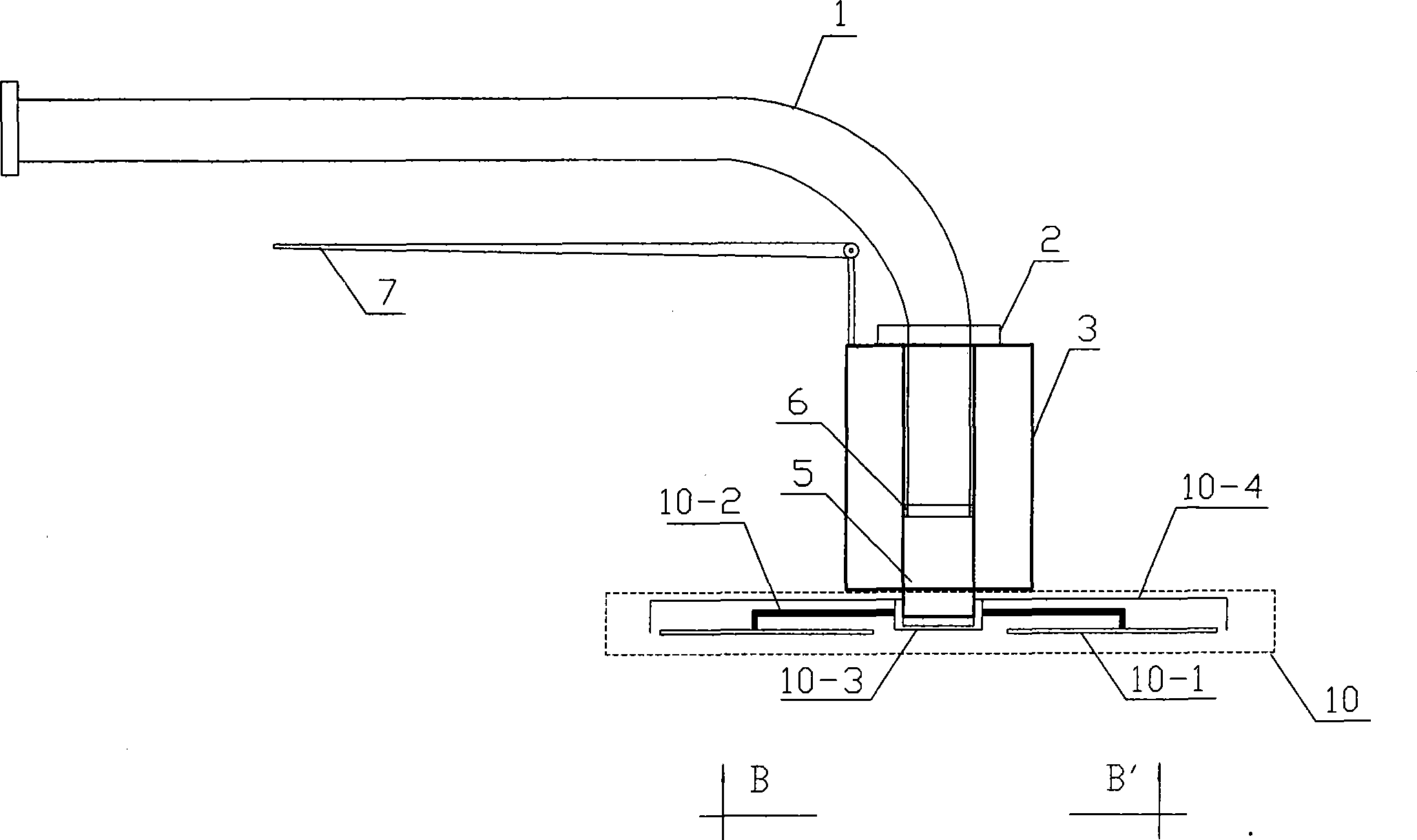 Handhold rotating circular tray type automatic outside rendering machine