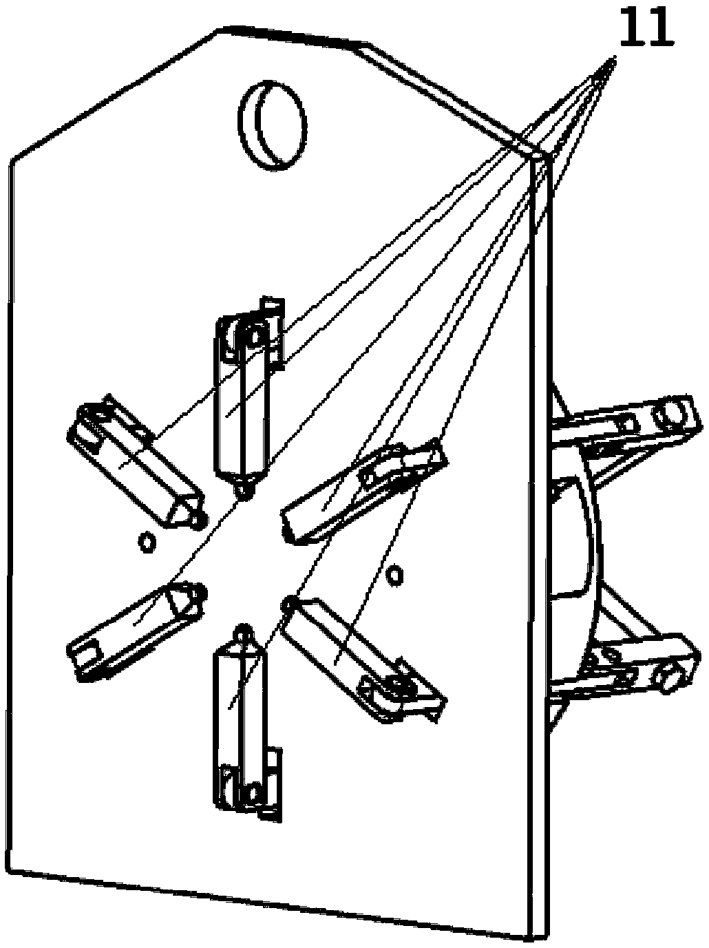 Automatic processing platform for core components of connectors