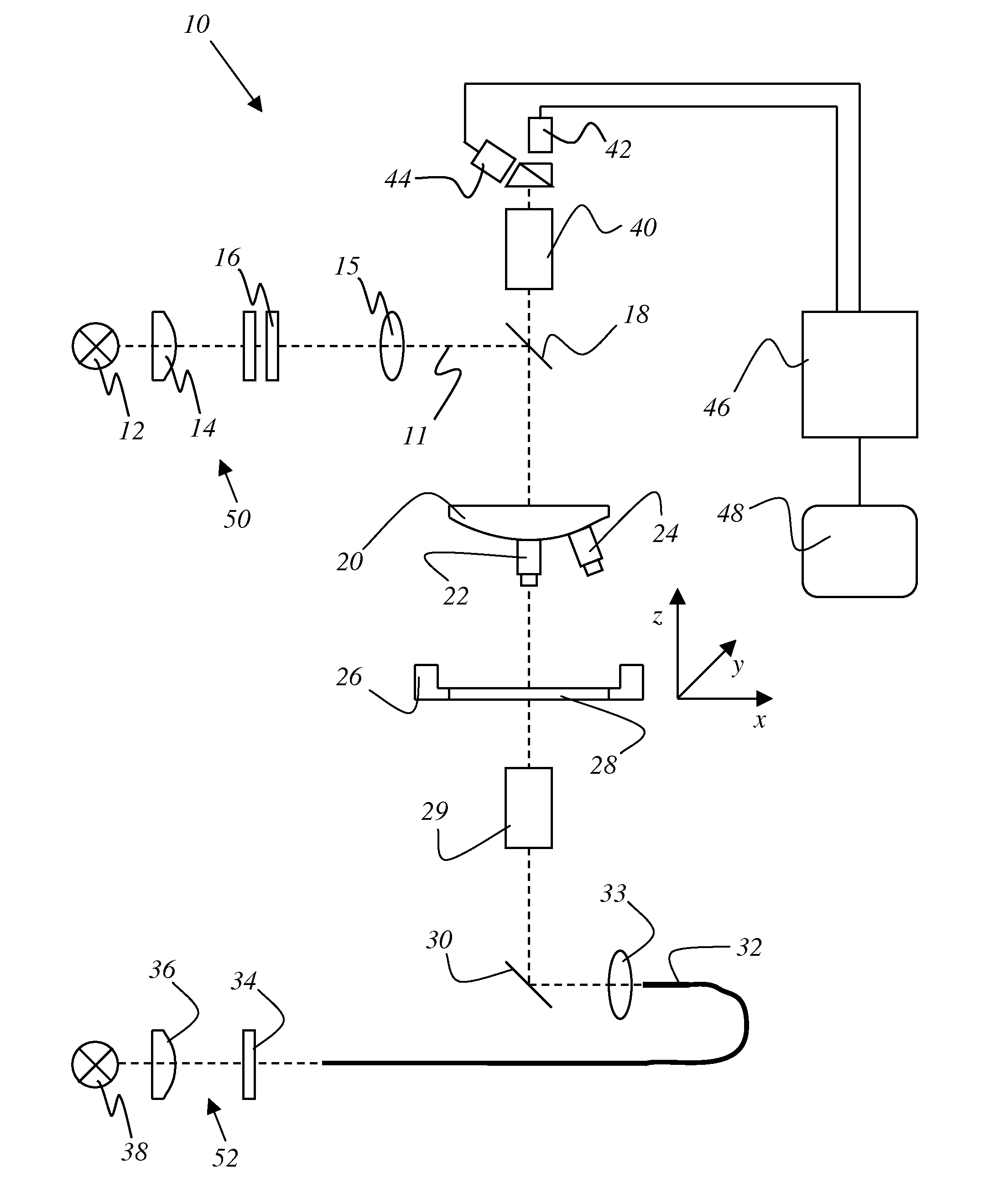 Apparatus and Method for Inspecting Microstructures in Reflected or Transmitted Infrared Light