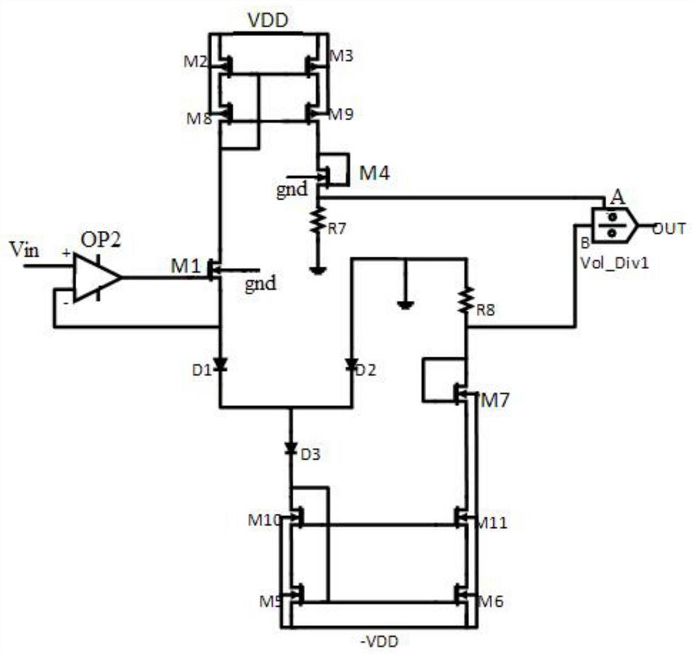 Circuit for realizing sigmoid activation function