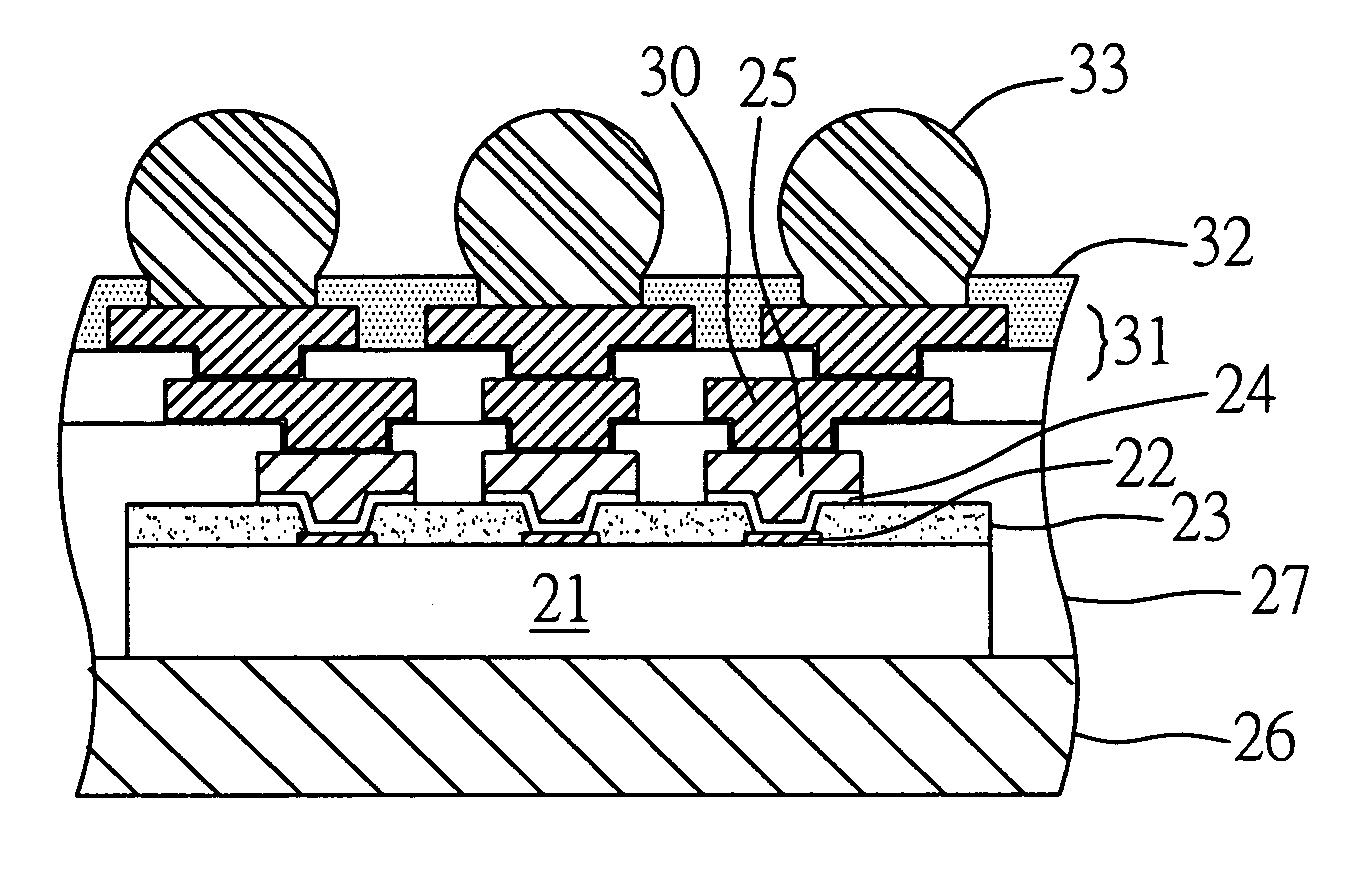 Semiconductor electrical connection structure and method of fabricating the same