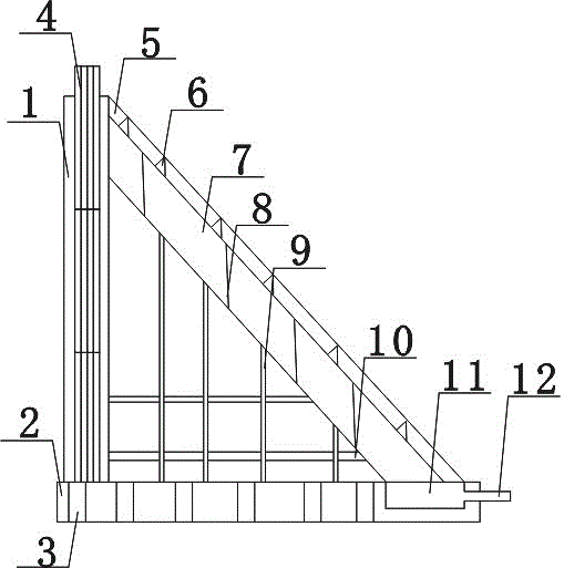 Side slope structure for water-conservancy capital construction