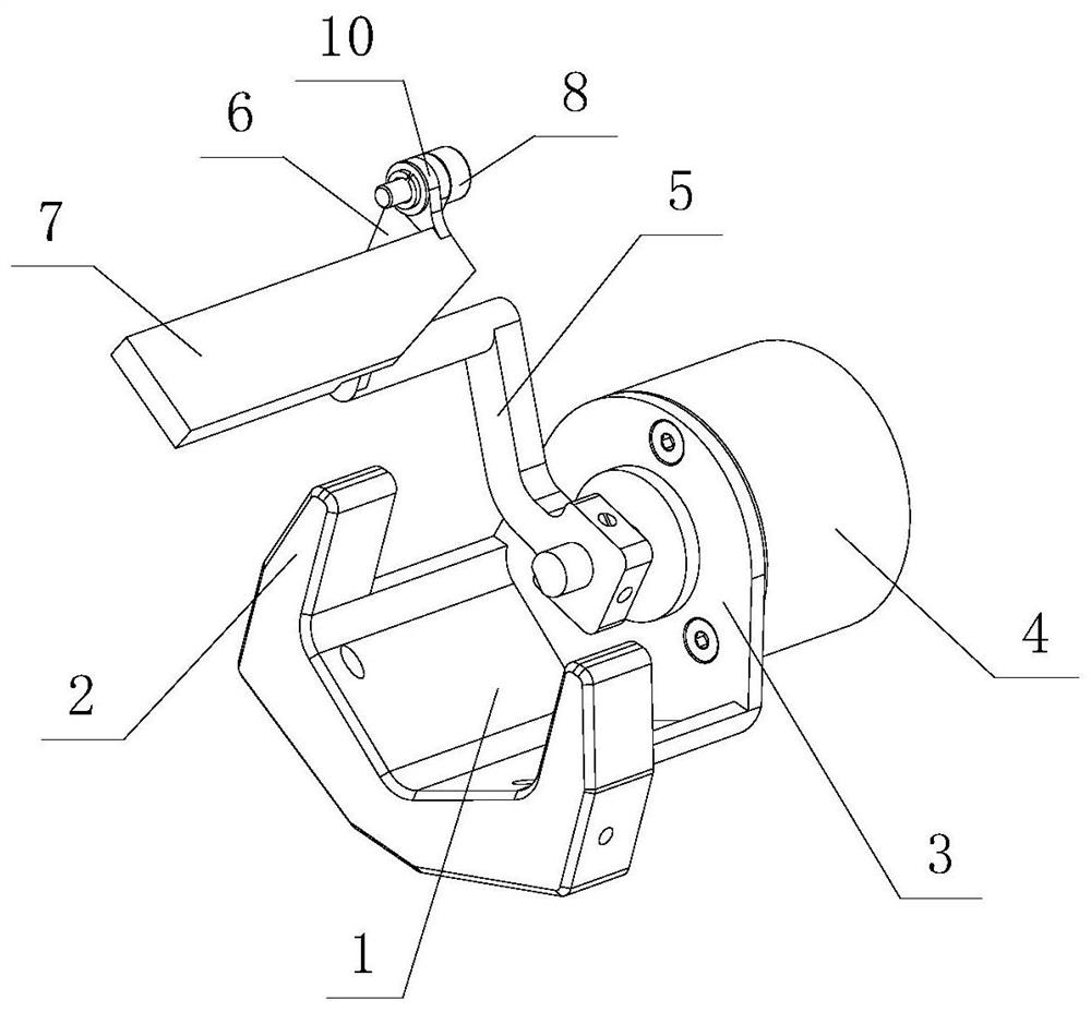 Measuring device for folding angle of wing