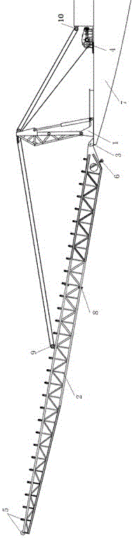 Self-adaption overall overturning conveyor
