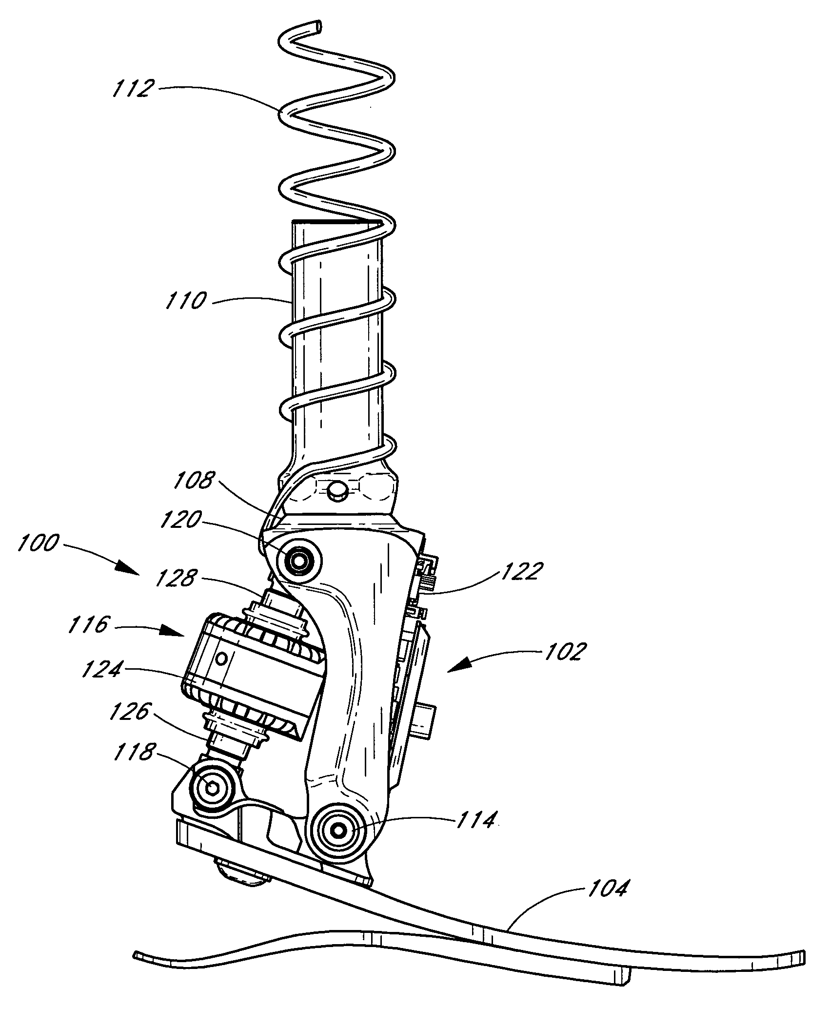 System and method for motion-controlled foot unit