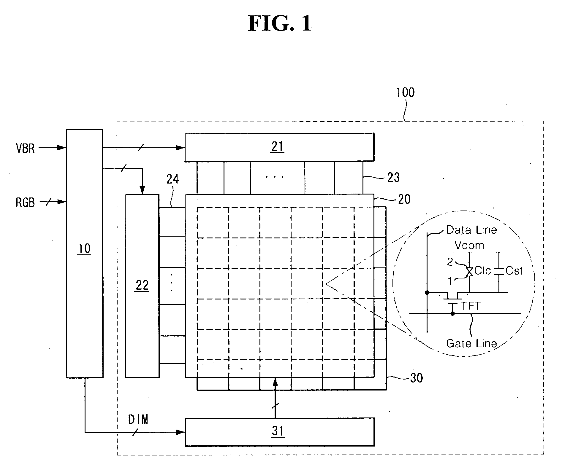Liquid crystal display and dimming controlling method thereof