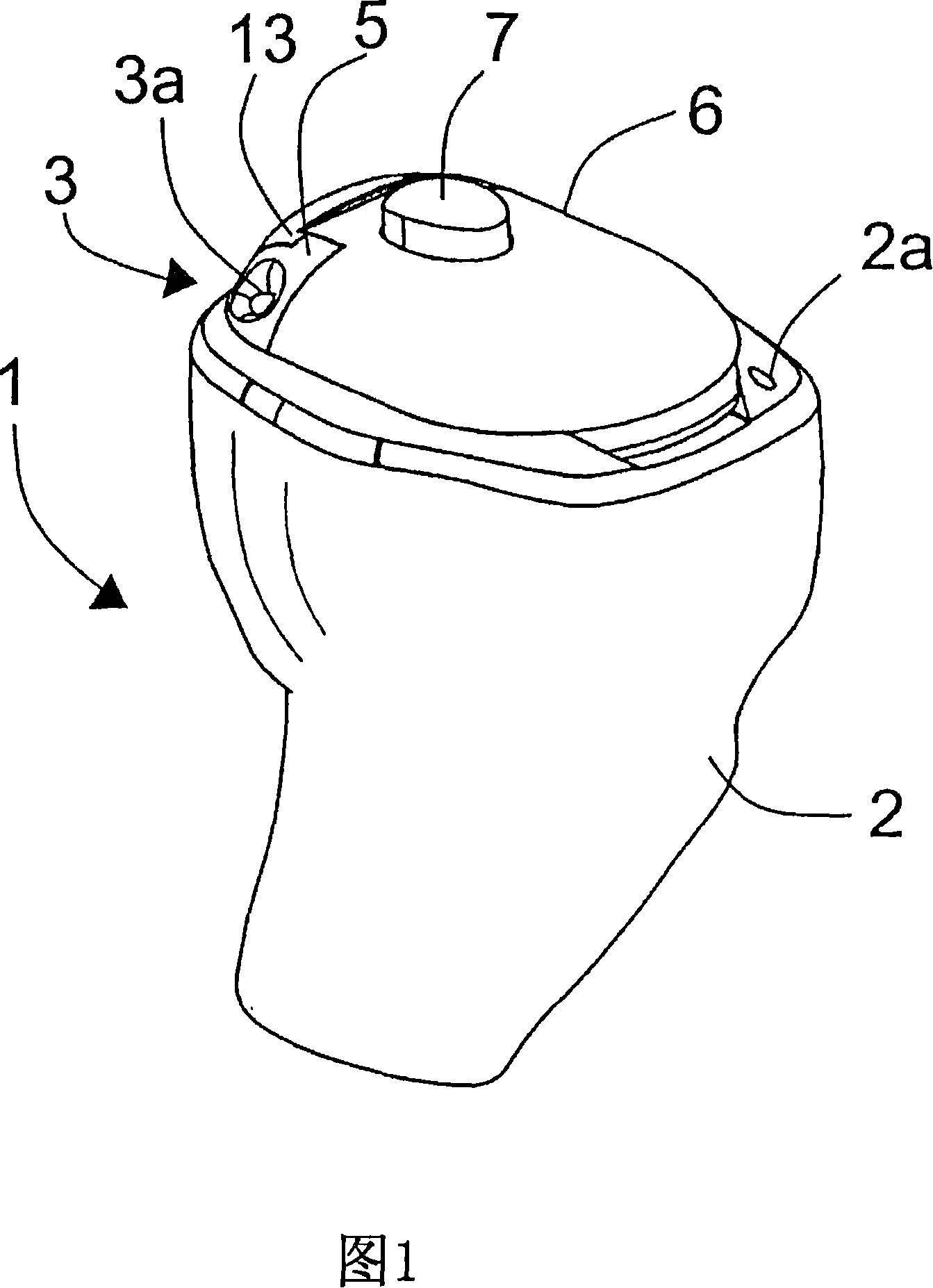 Hinge device used for hearing aid