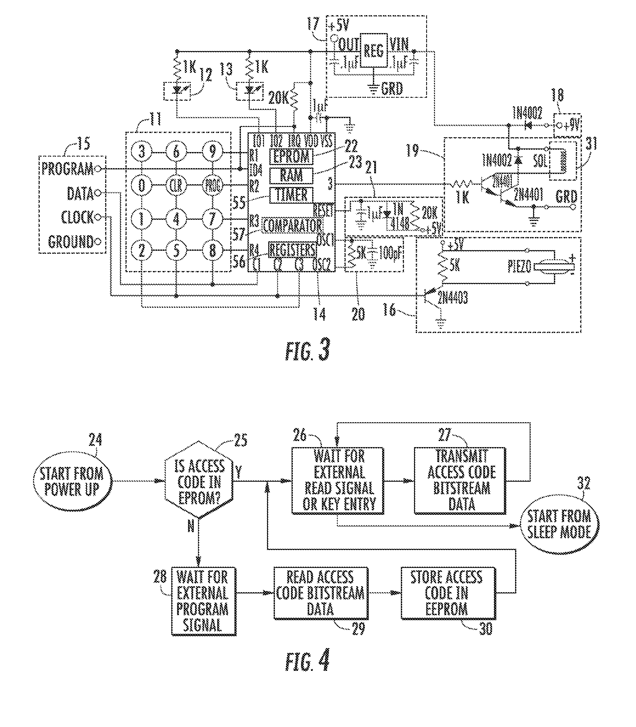 Method for Controlling and Recording the Security of an Enclosure