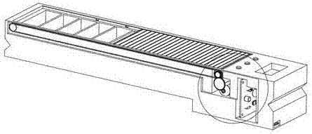 Controllable shutter type work bin for distribution of electronic components