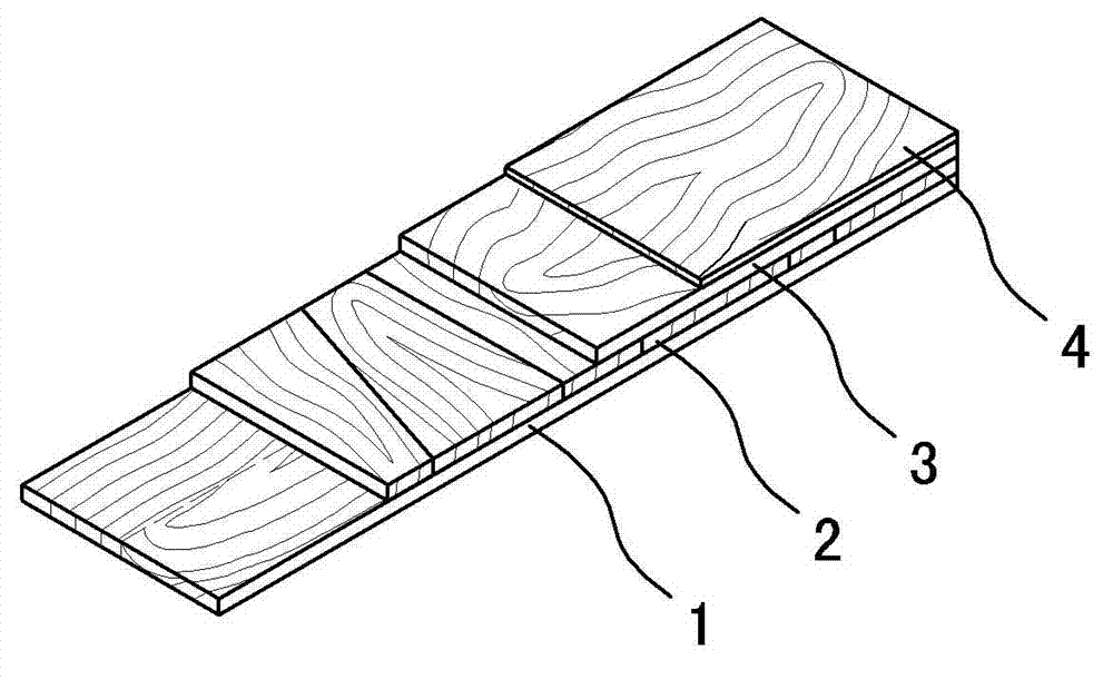 Composite carbon-based floor and production method thereof