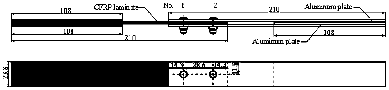 Fatigue life prediction method for CFRP-metal mixed bolt connection structure under competitive failure