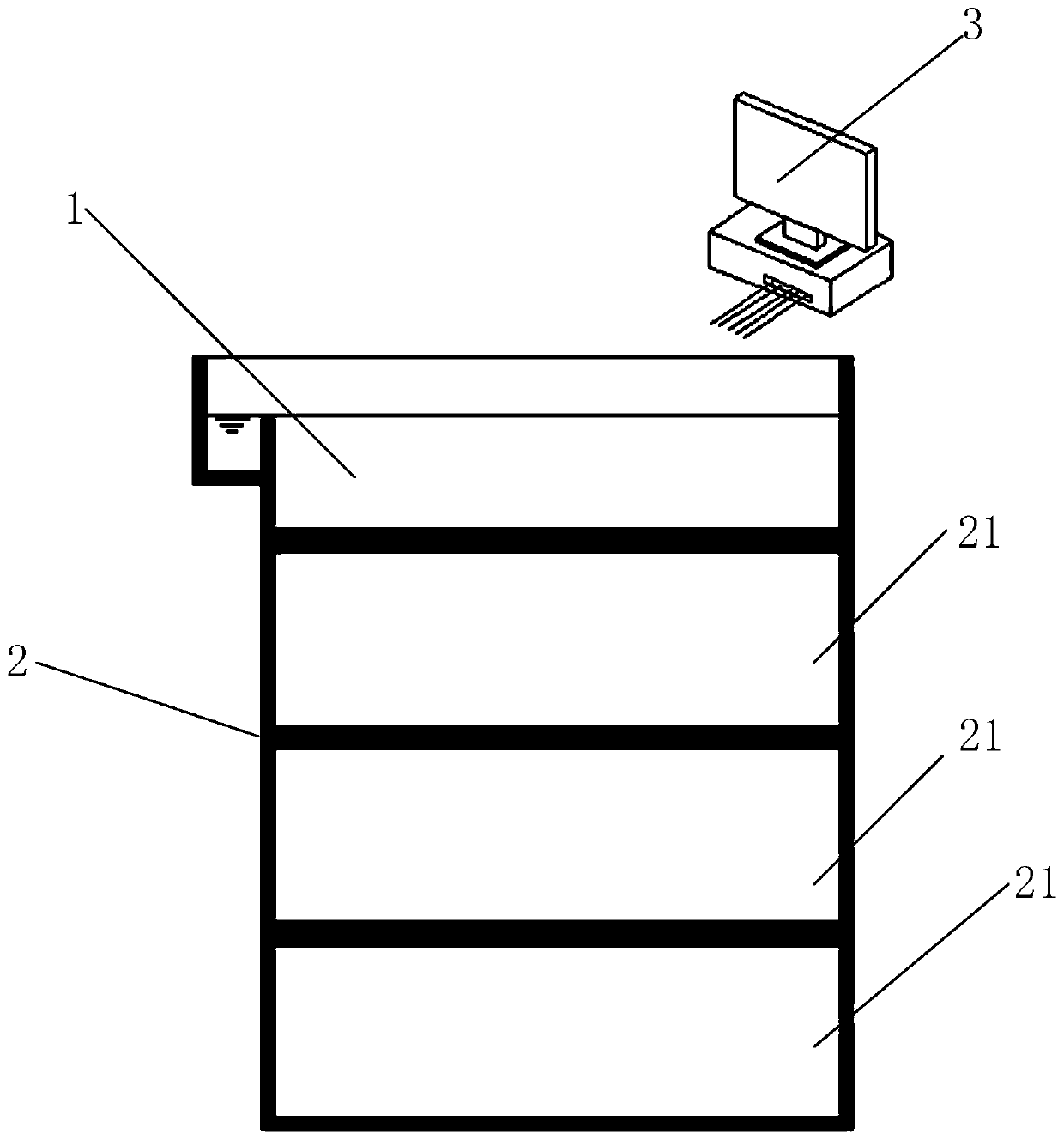 Composite self-aeration constructed wetland and method