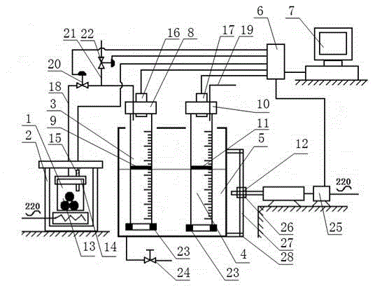 Unconventional natural gas content automatic measuring apparatus and measuring method thereof