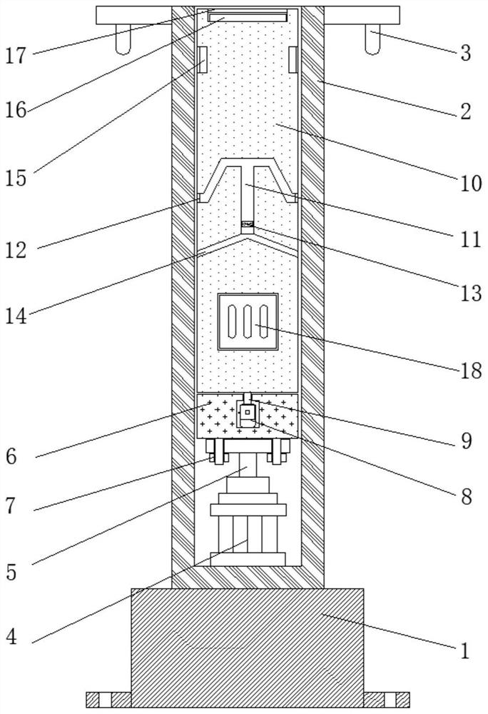 Angle-adjustable full-automatic hydraulic lifting column