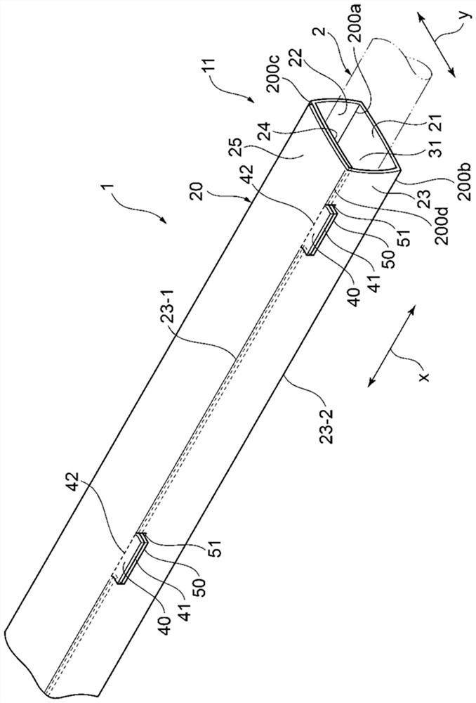 Electrical wire exterior body and wire harness equipped with exterior body