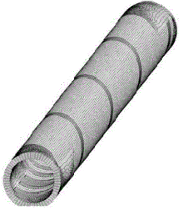 Membrane wall tube inner wall corrosion failure critical judging method