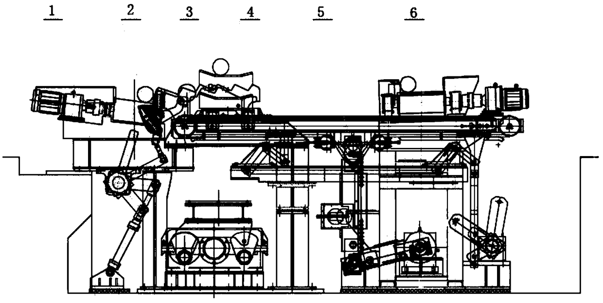 Mechanical stepping device applicable for large sized bar marshalling bench