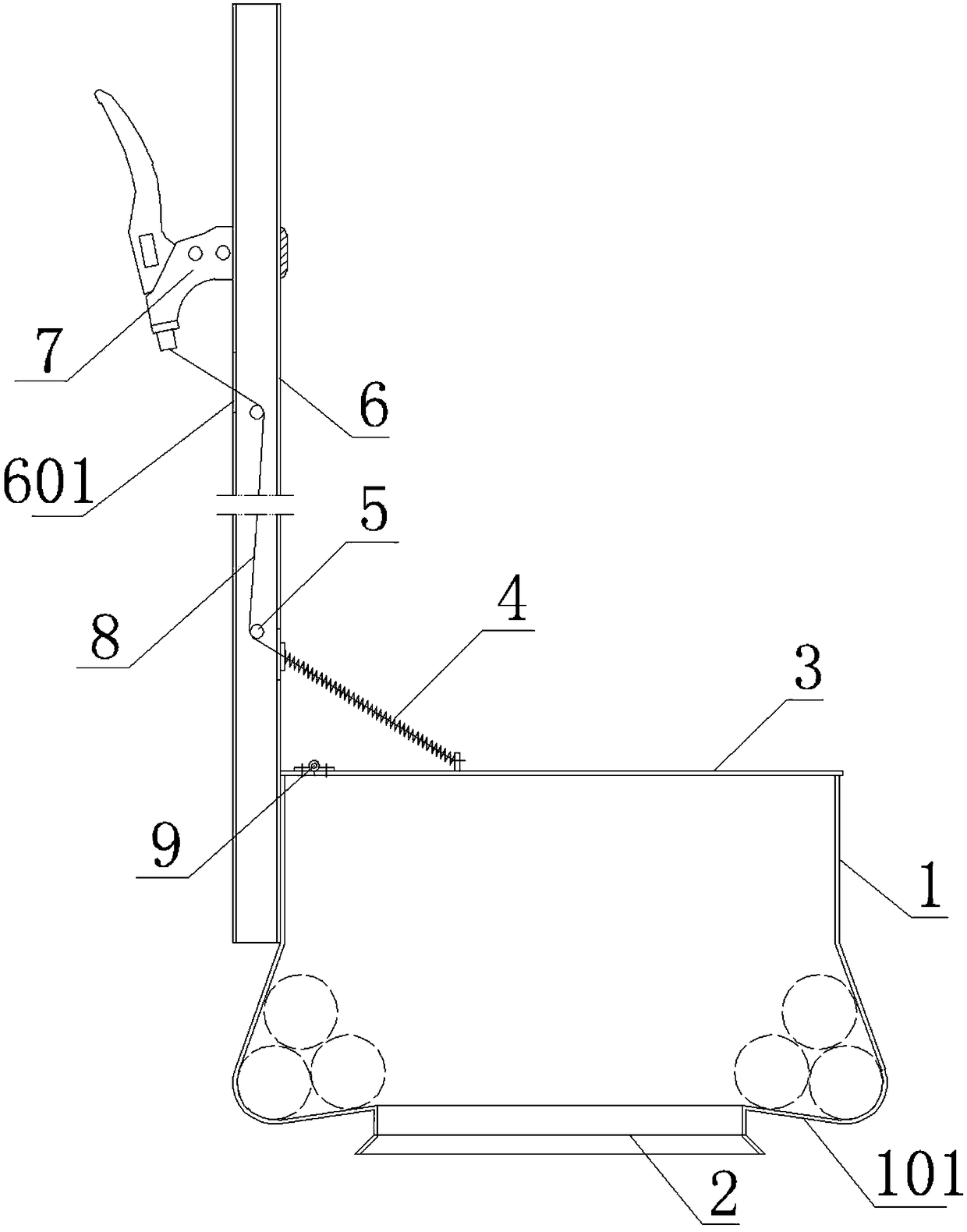 Table tennis ball picking device