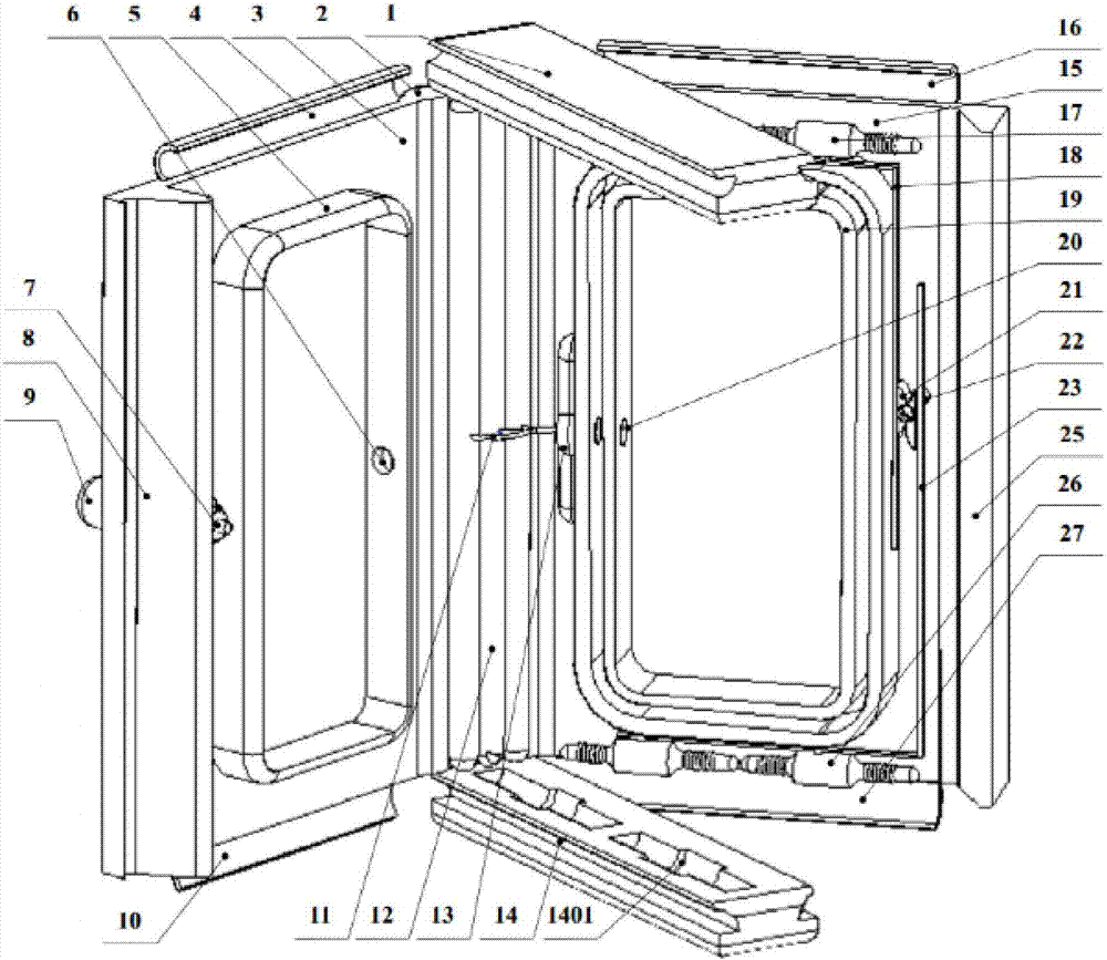 High intensity sound insulation door