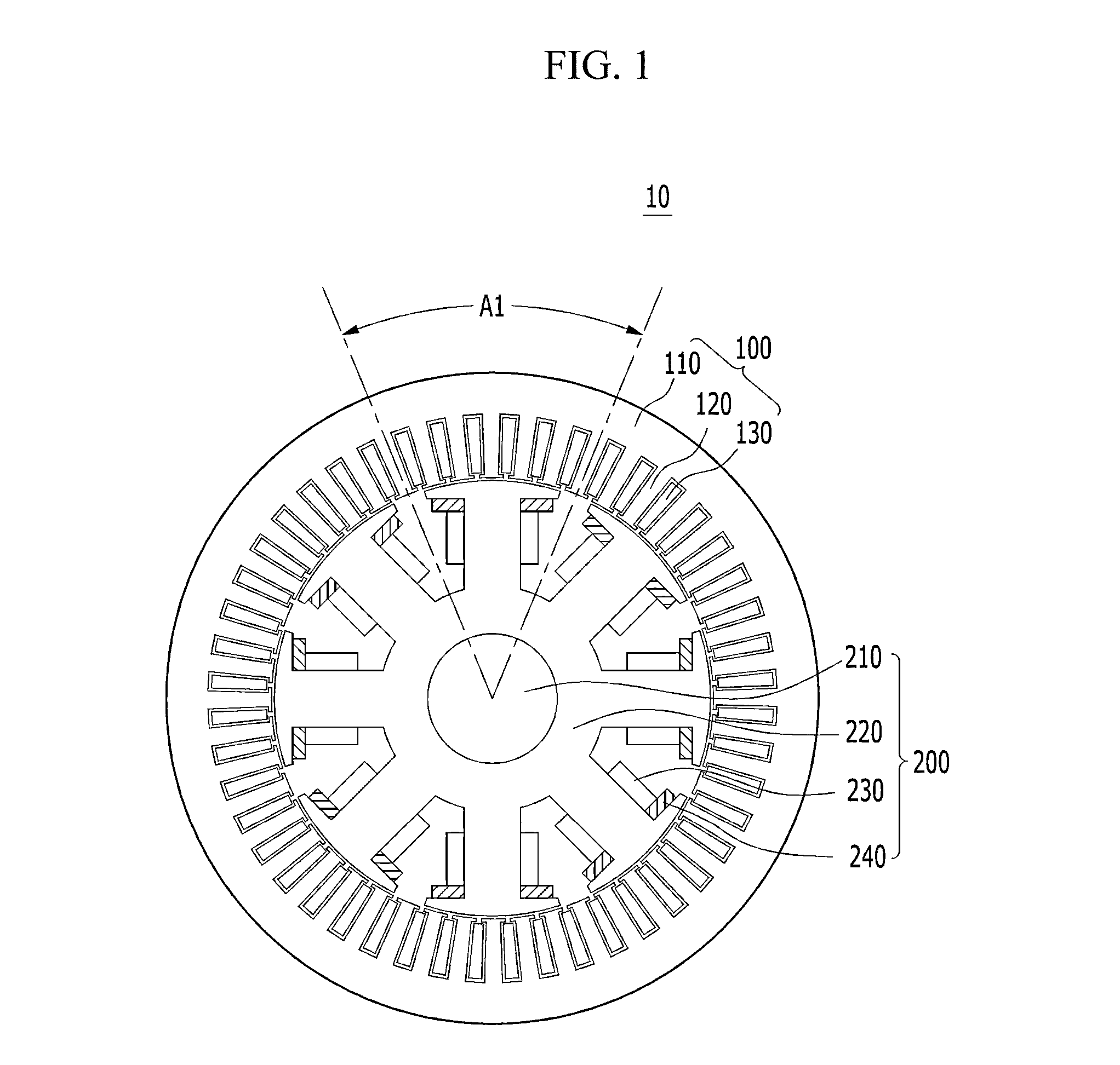 Rotor of motor and synchronous motor having the same and wound rotor synchronous motor