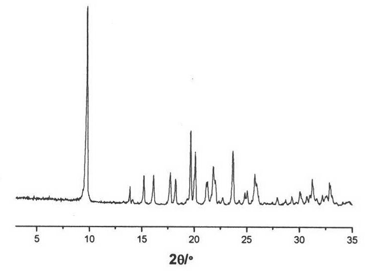 Method for fluoride-free synthesis of AlPO4-34 from mixed solvents through hot process